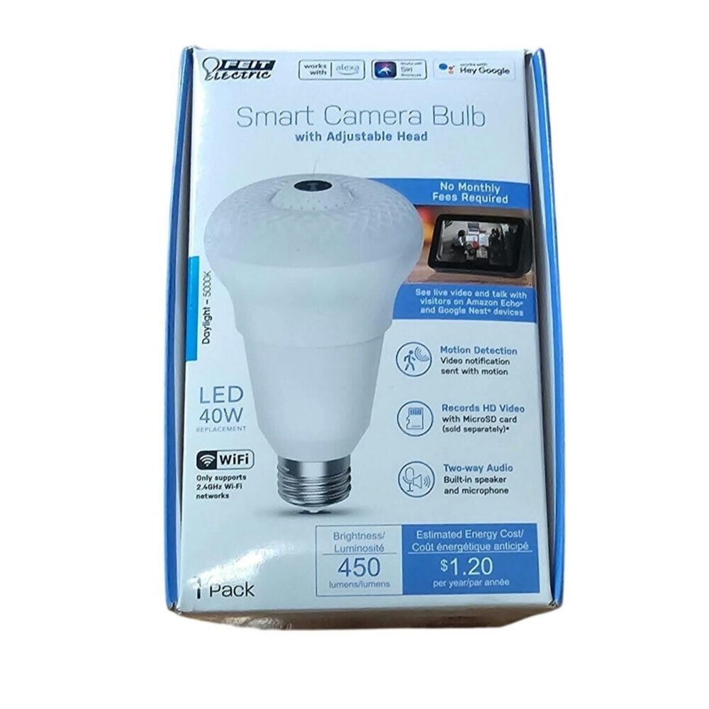 Smart Camera Bulb with Adjustable Head 40 Watt